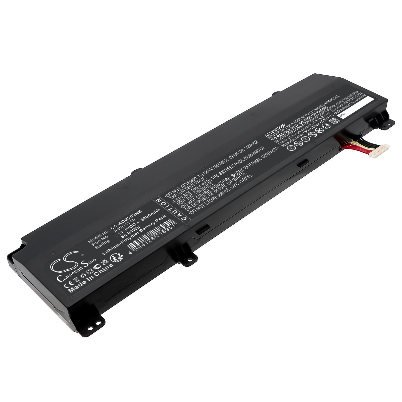 Batteri til bærbar PC for Acer GL702VI, GL702VI-1A, ROG STRIX GL702VI-BA012T og andre