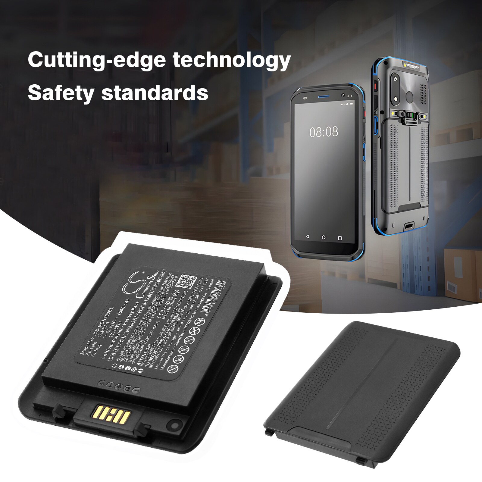 Batteri til strekkodeskanner for Mindeo M50