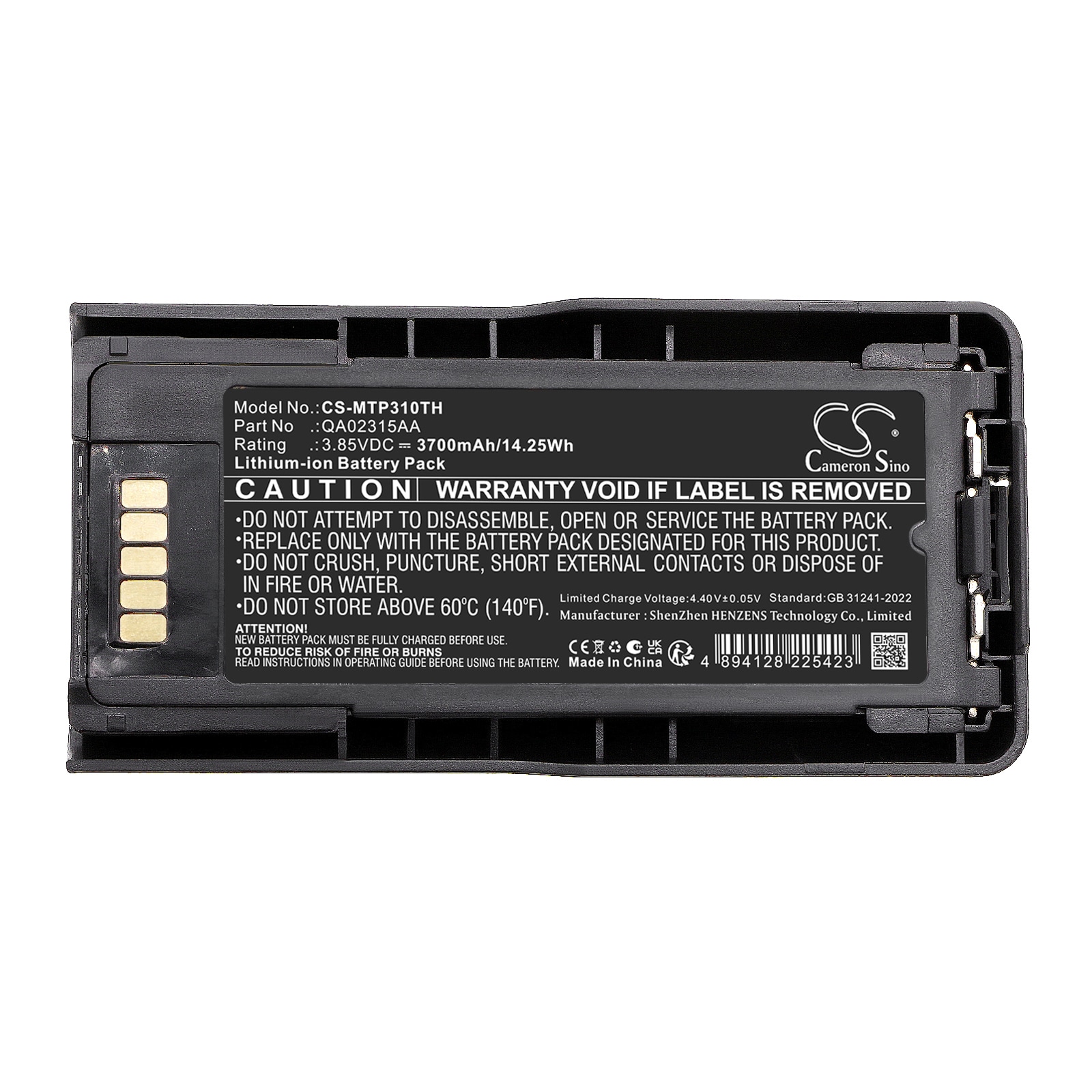 Batteri for Toveis-radio for Motorola MTP600, MTP3000, MTP3100 osv.