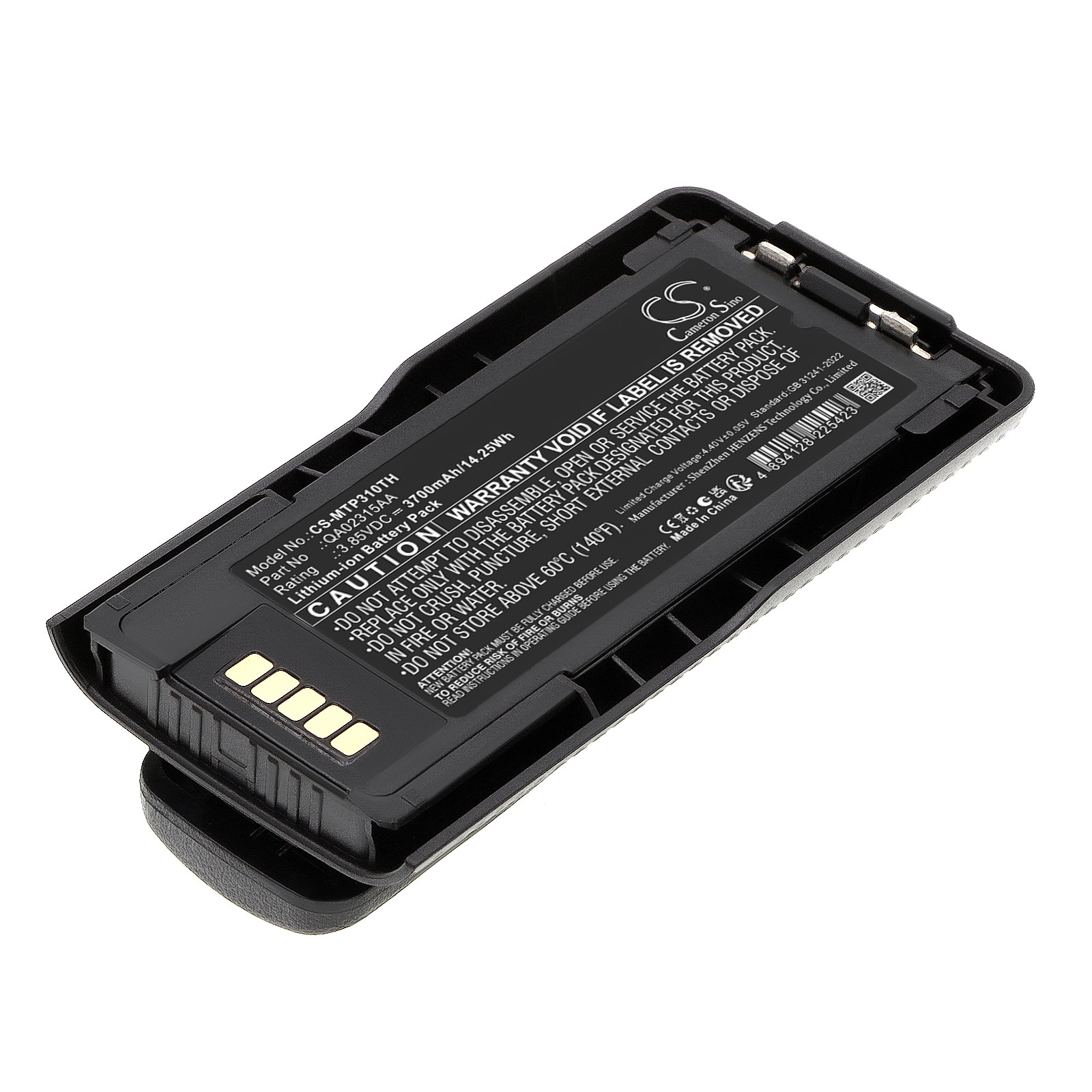 Batteri for Toveis-radio for Motorola MTP600, MTP3000, MTP3100 osv.