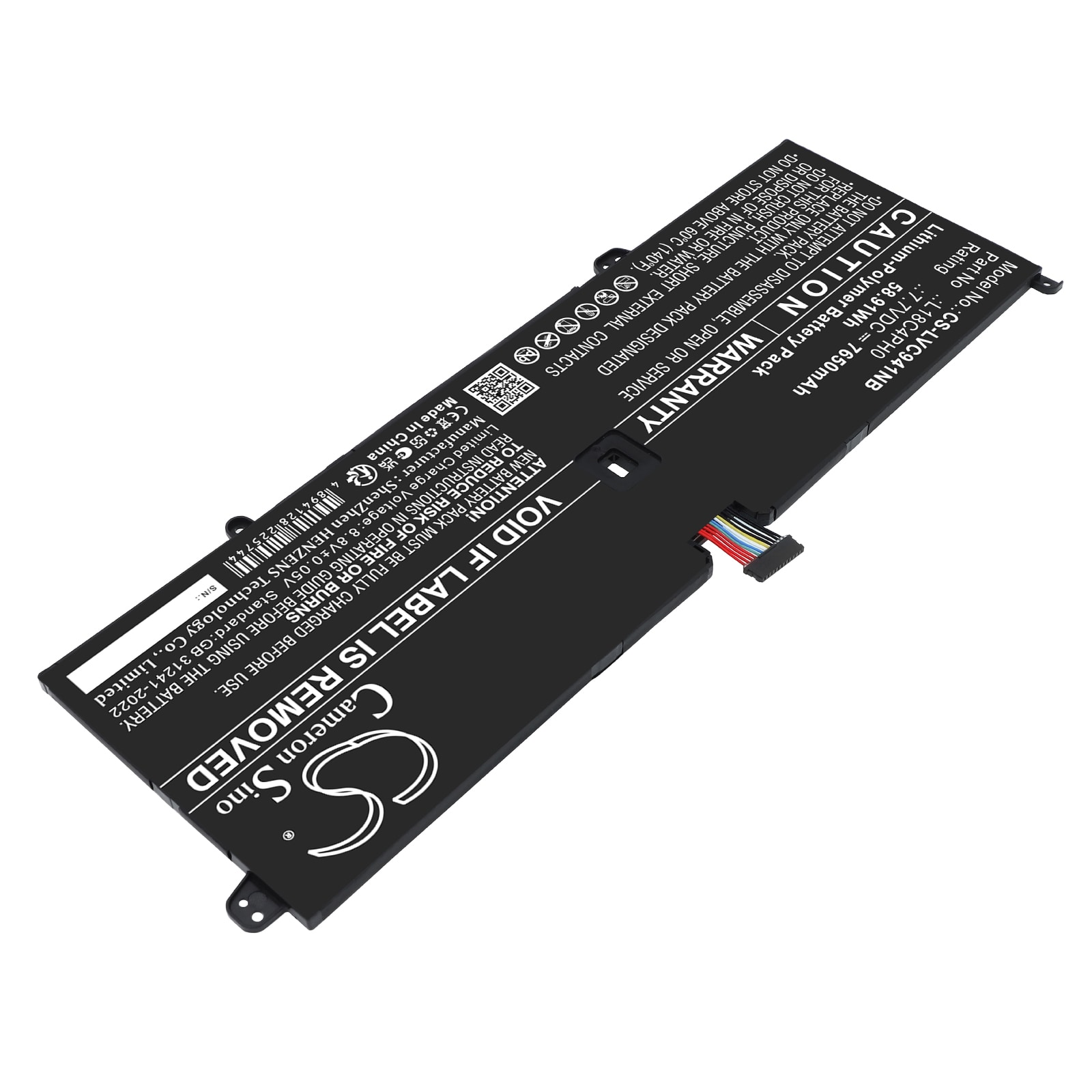 Batteri til bærbar PC for Lenovo Yoga C940-14IIL, Yoga C940-14IIL-81Q9 og andre.