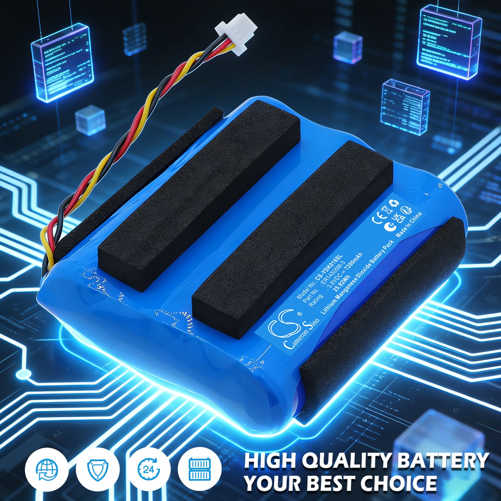 Batteri for Navigator, GPS for Yadom Ercogener GPS-trackere, K016