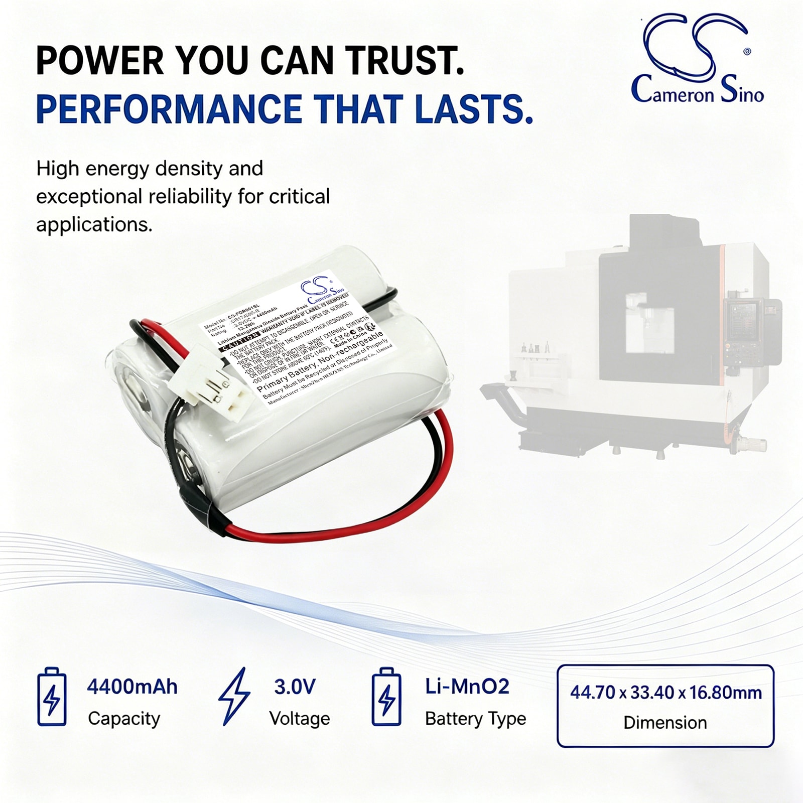 Batteri for PLC for Mazak maskinverktøy PLC CNC