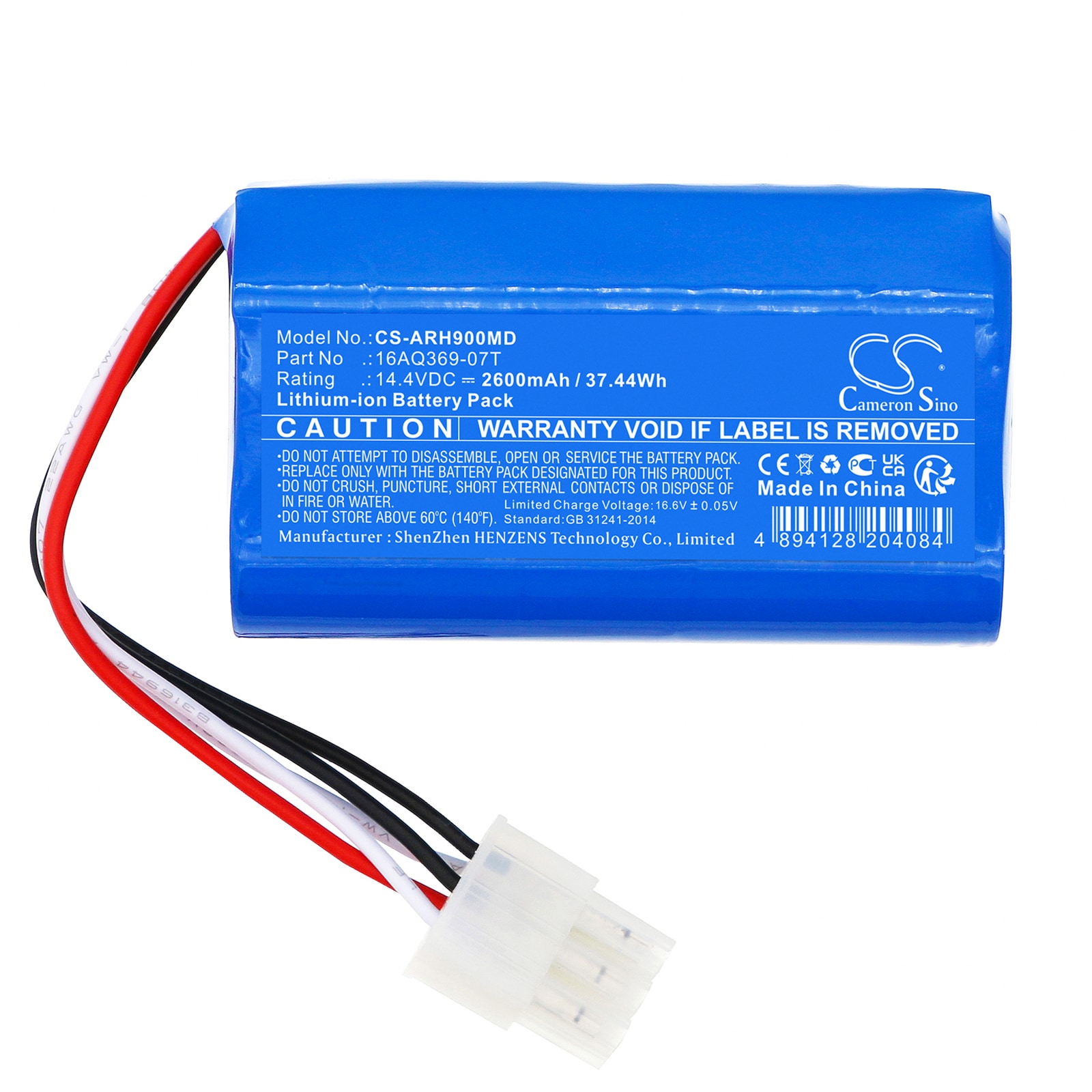 Batteri til medisinsk utstyr for Arjo Flowtron ACS900