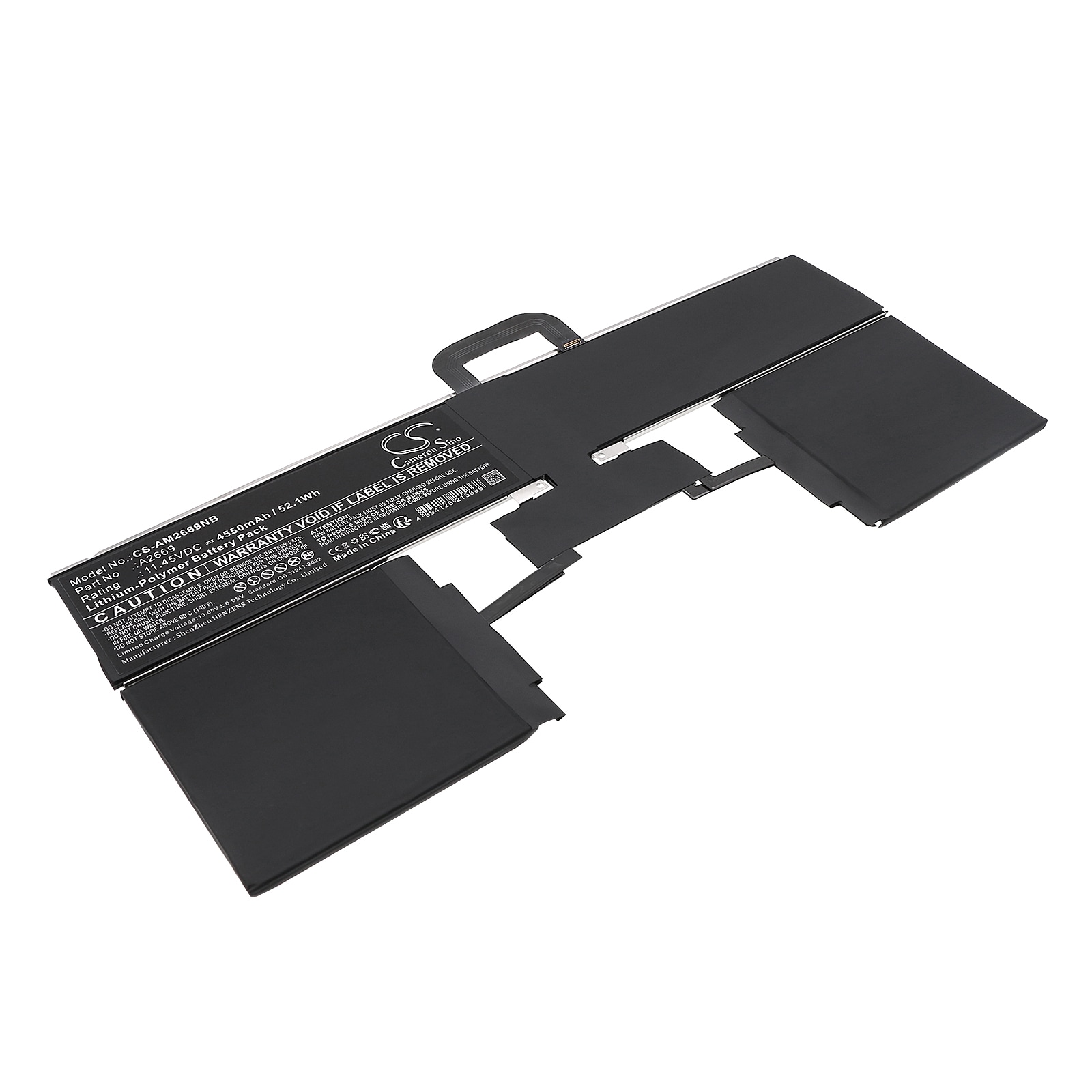 Batteri til bærbar PC, MacBook for Apple A2681 (EMC 4074), M2 2022 A2681, MLXW3LL/A m.fl.