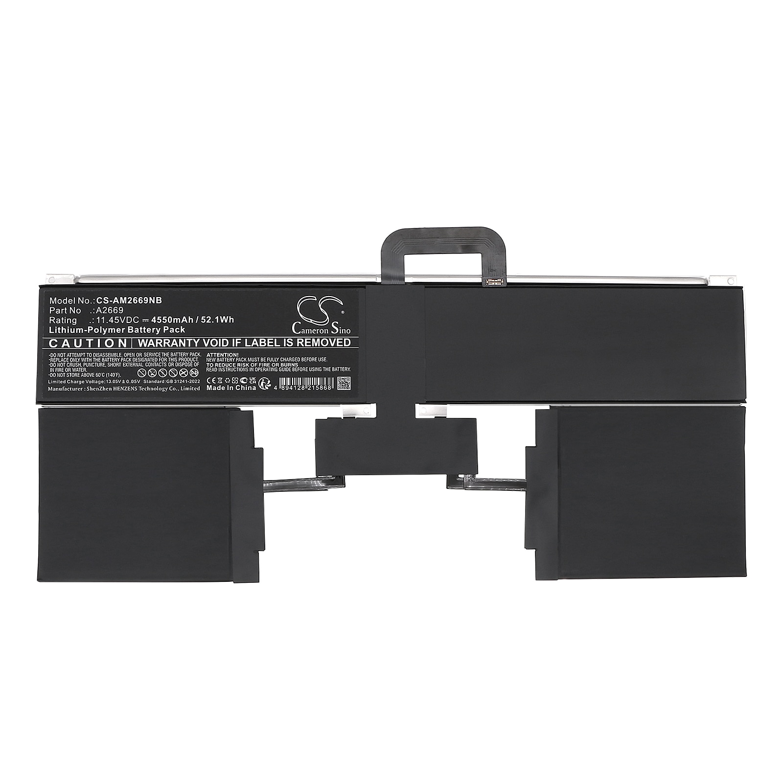 Batteri til bærbar PC, MacBook for Apple A2681 (EMC 4074), M2 2022 A2681, MLXW3LL/A m.fl.