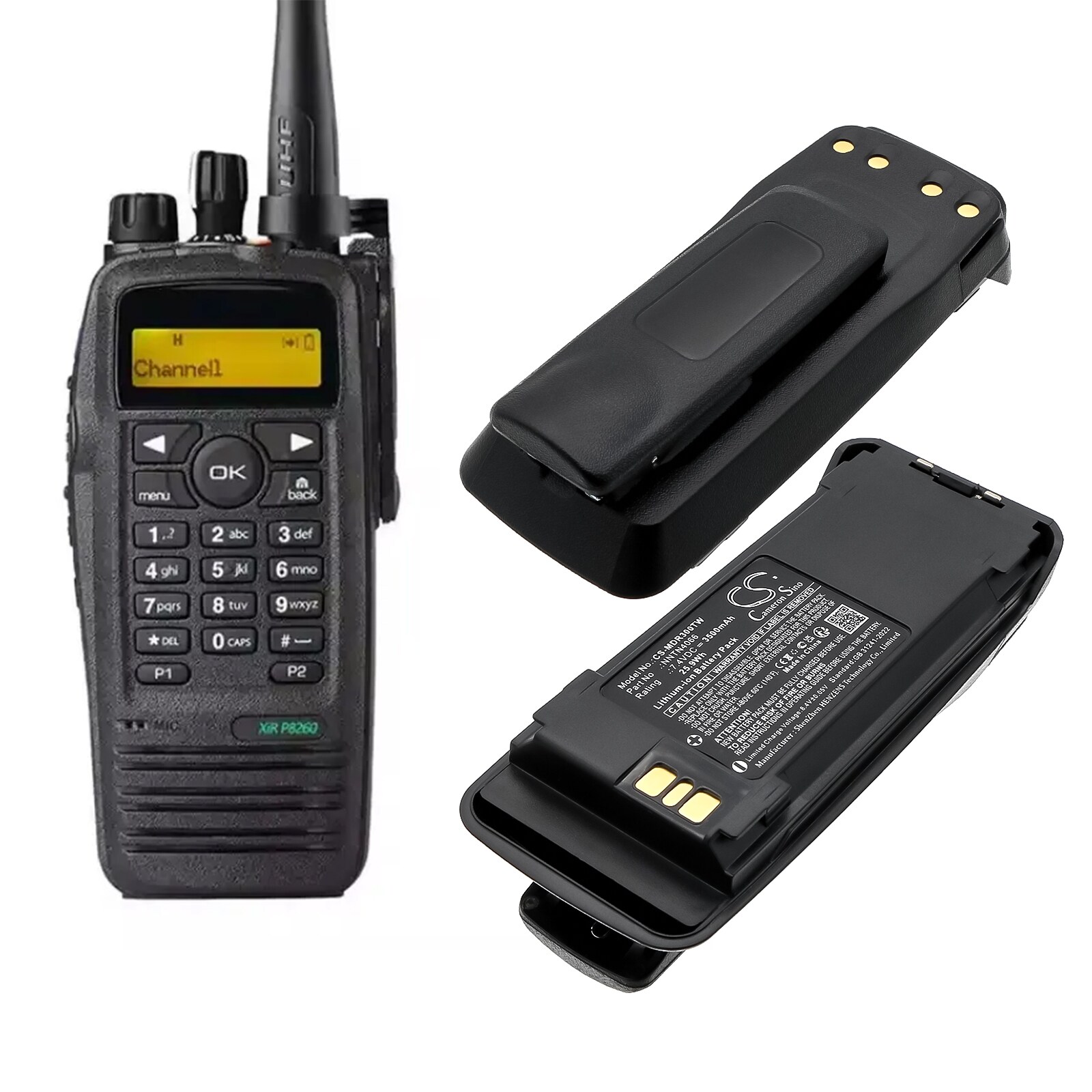 Batteri til toveis radio for Vertex Standard VXD720