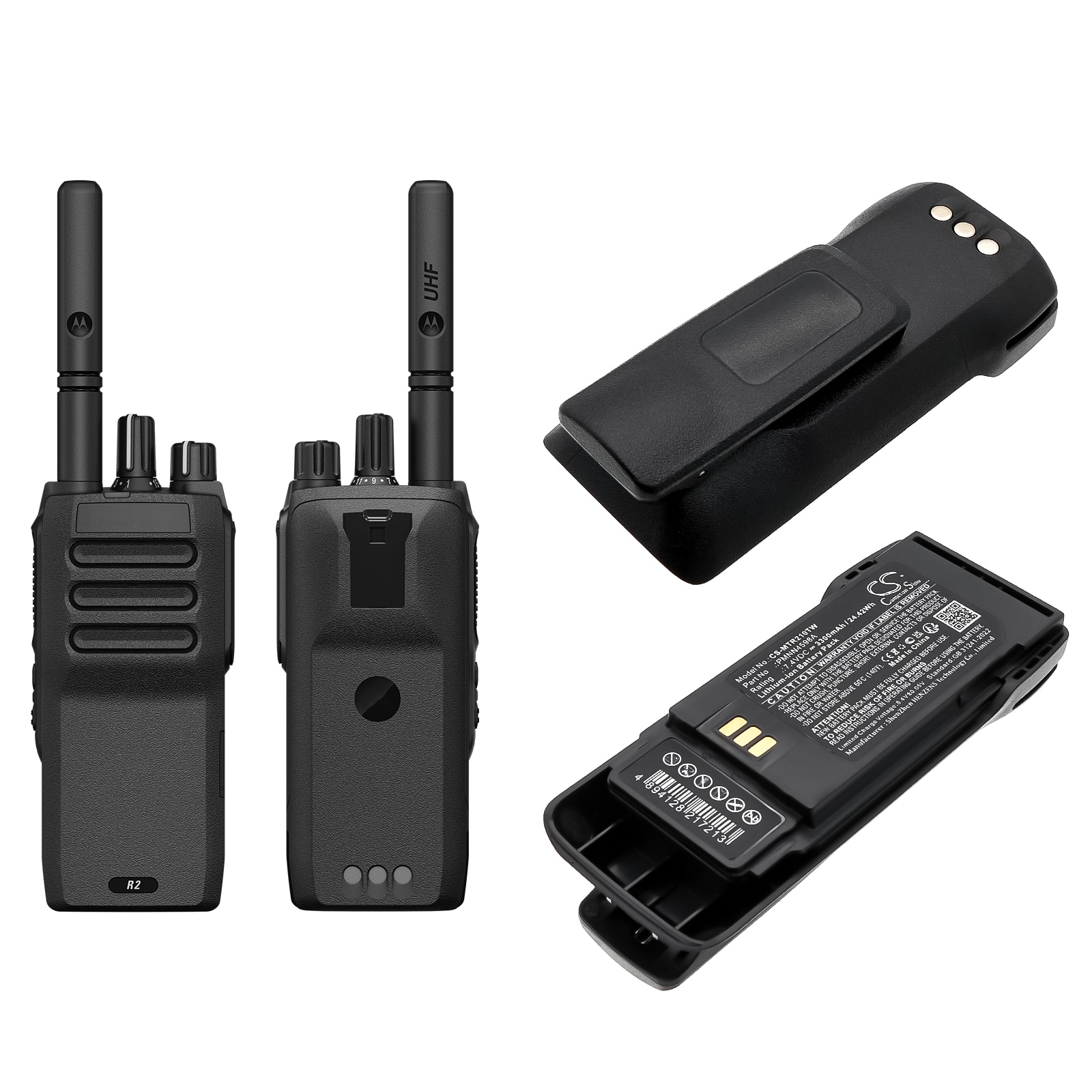 Batteri til toveis radio for Motorola R2