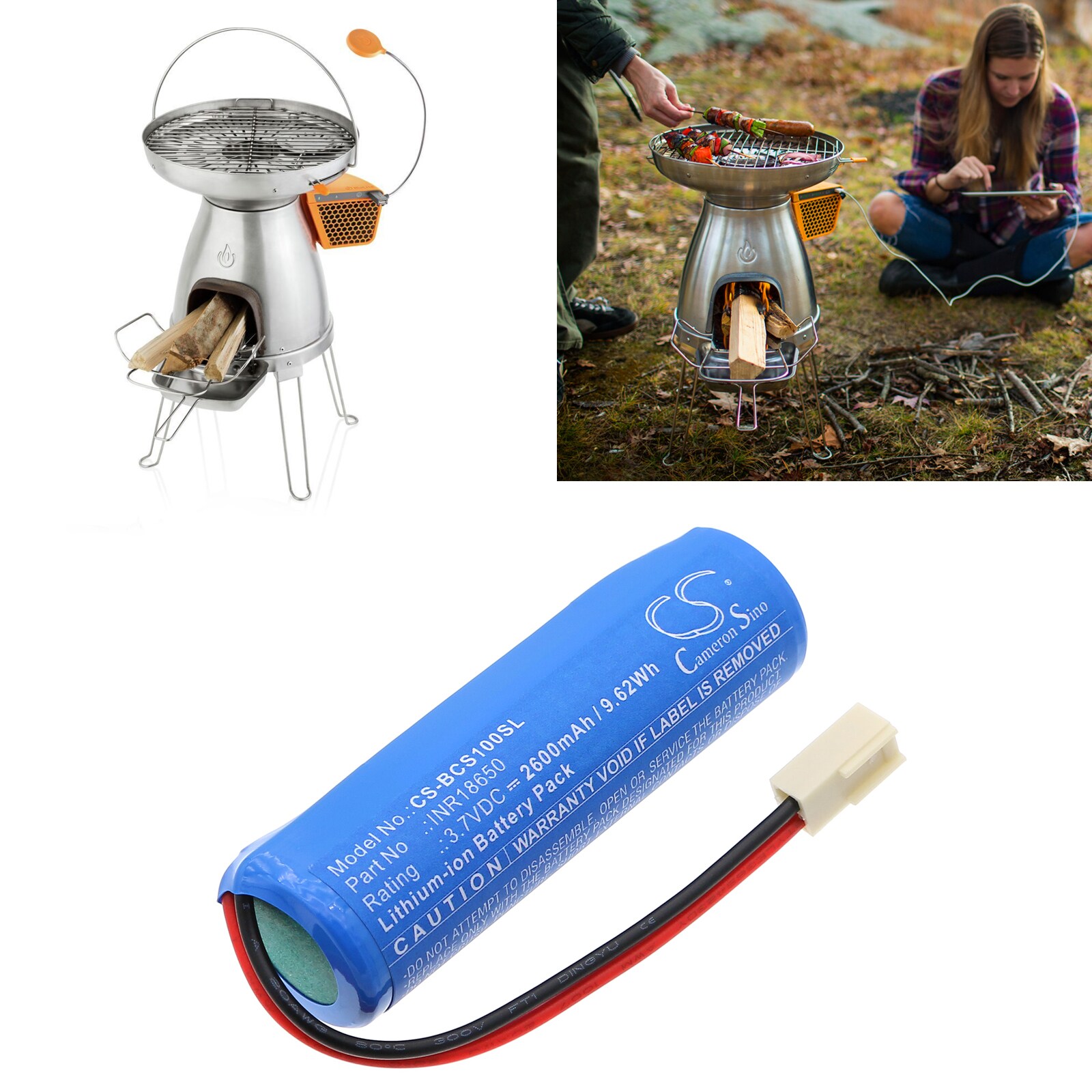 Batteri til kjøkkenutstyr for Biolite BaseCamp Stove