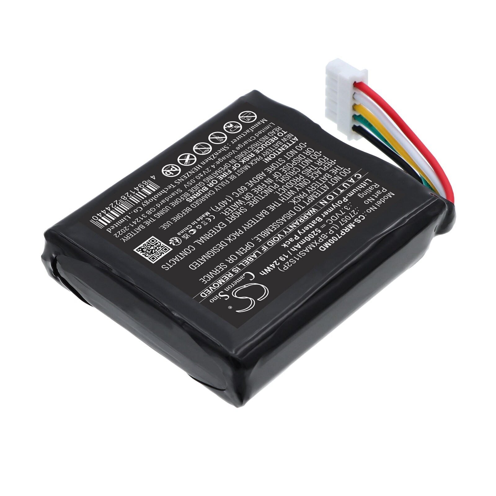 Batteri til Masimo-oksymeterne DE Pouls Radical-7 og RDS-7