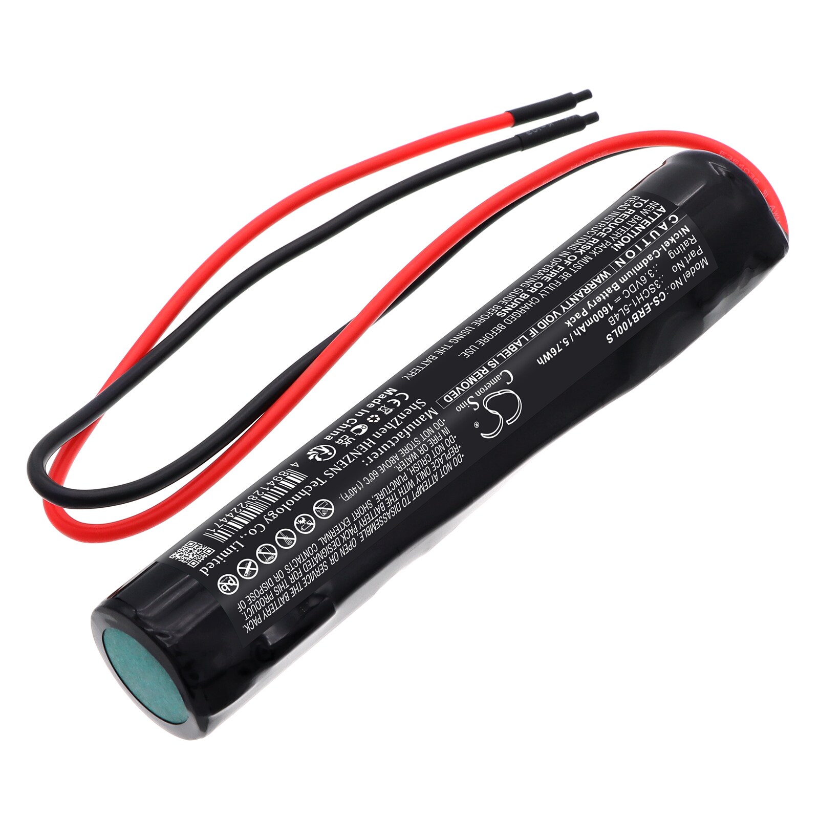 Batteri til nødbelysning for Eterna EB1, EML3MISO, EML3NMISO m.fl.