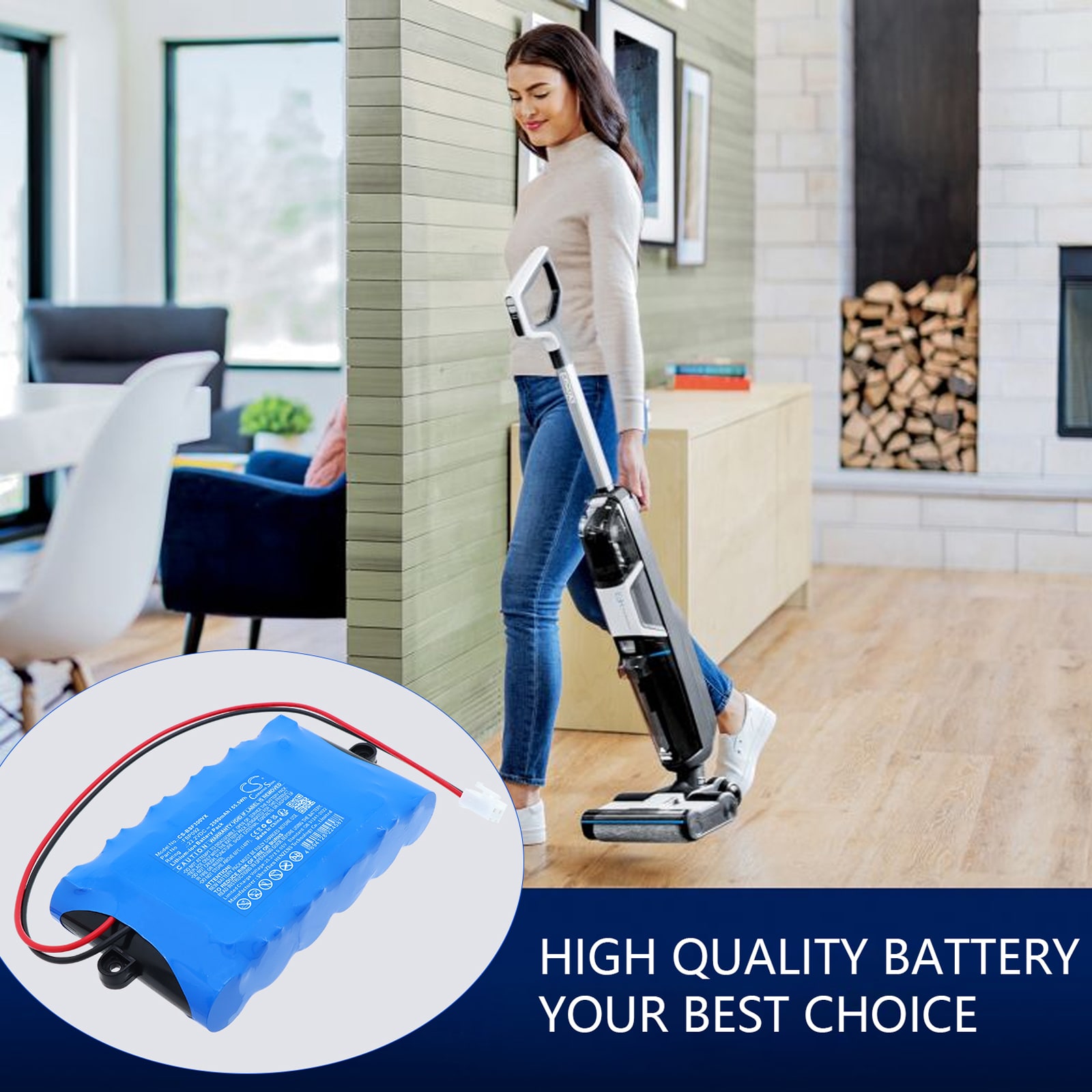 Batteri til støvsugeren Bissell 3598Z, Crosswave HF3 Cordless Wet/Dry Vacuum