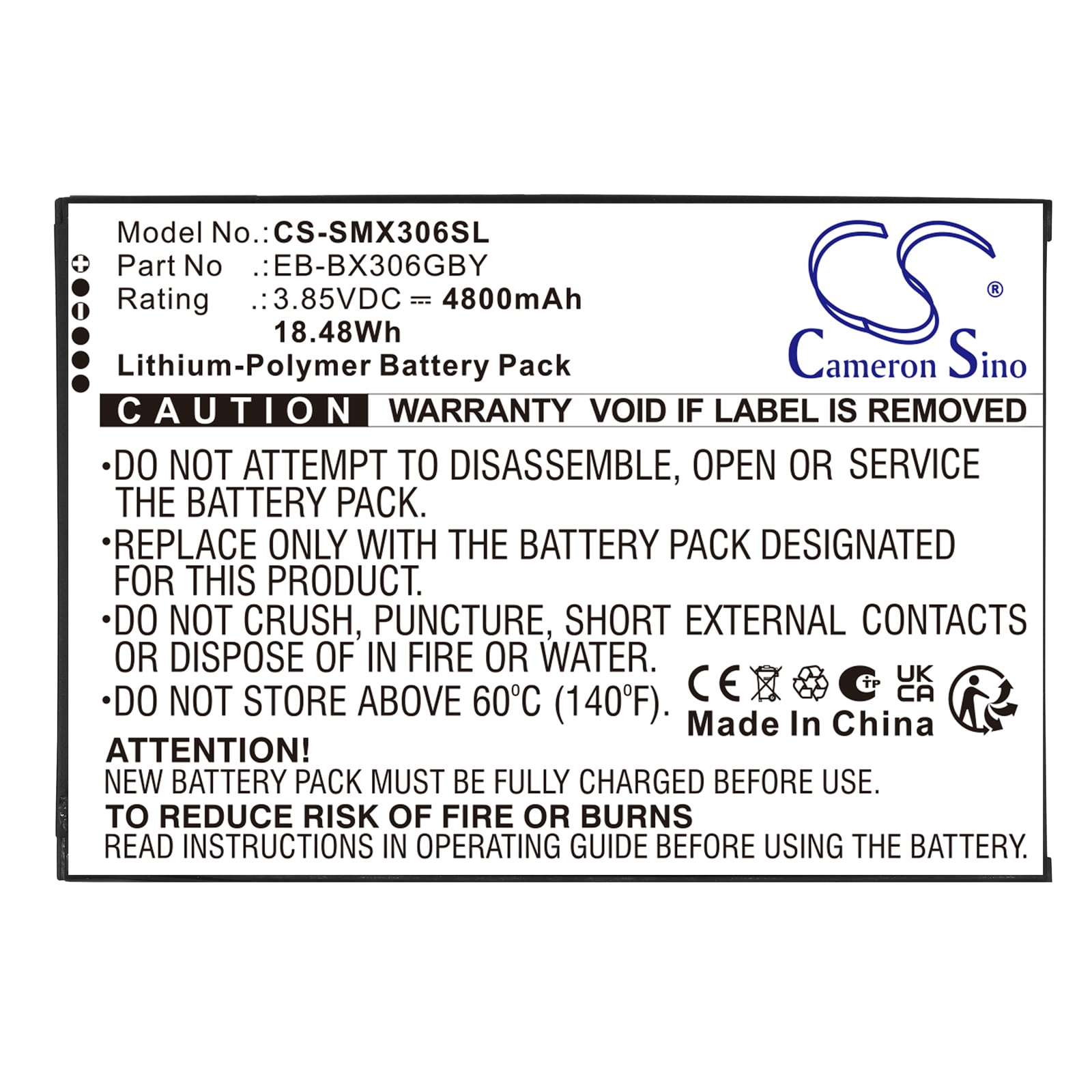 Batteri til nettbrett for Samsung Galaxy Tab Active 5 (WiFi), Galaxy Tab Active 5 5G m.fl.