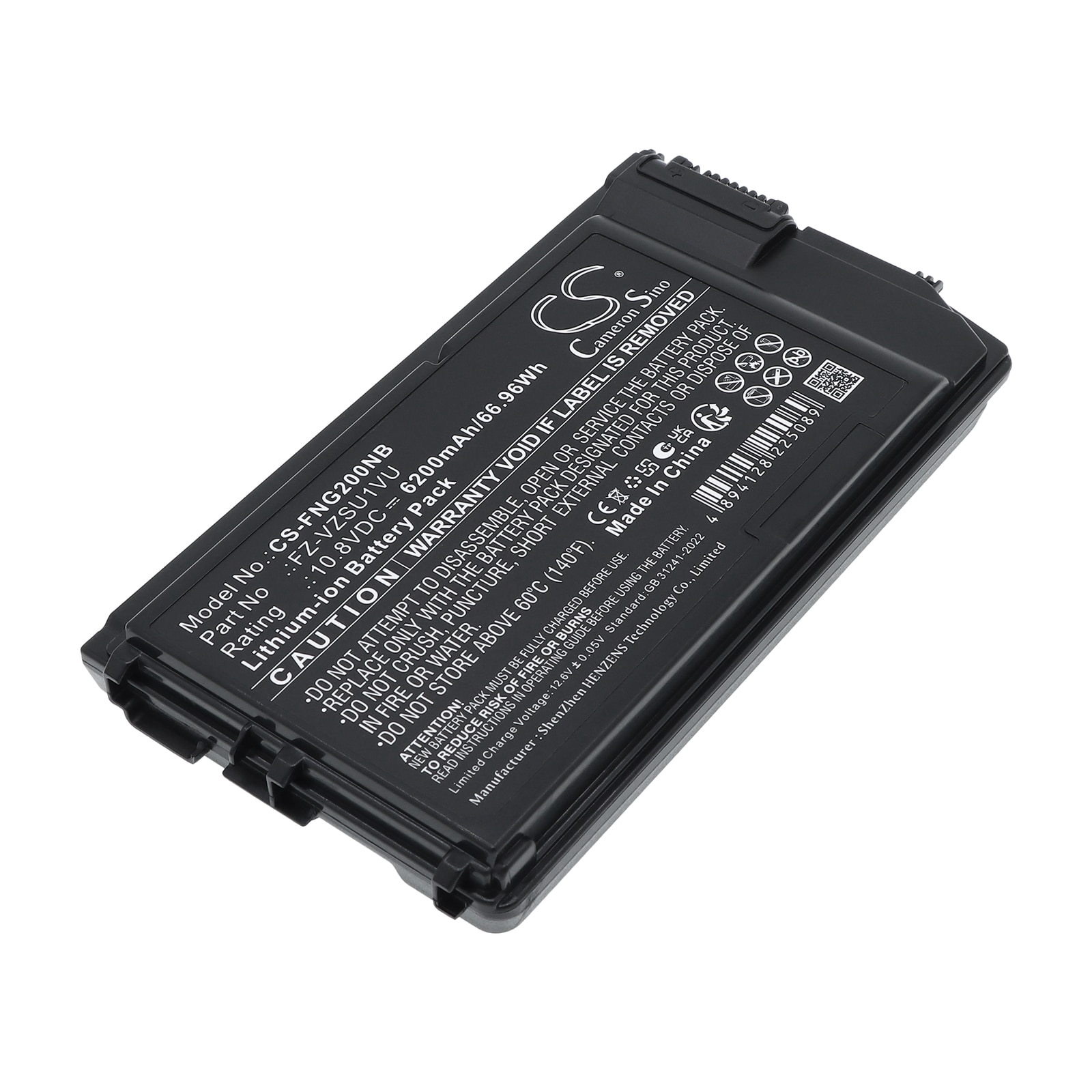 Batteri til bærbar PC, notatbok for Panasonic FZ-G2D, FZ-G2E, FZ-G2K m.fl.