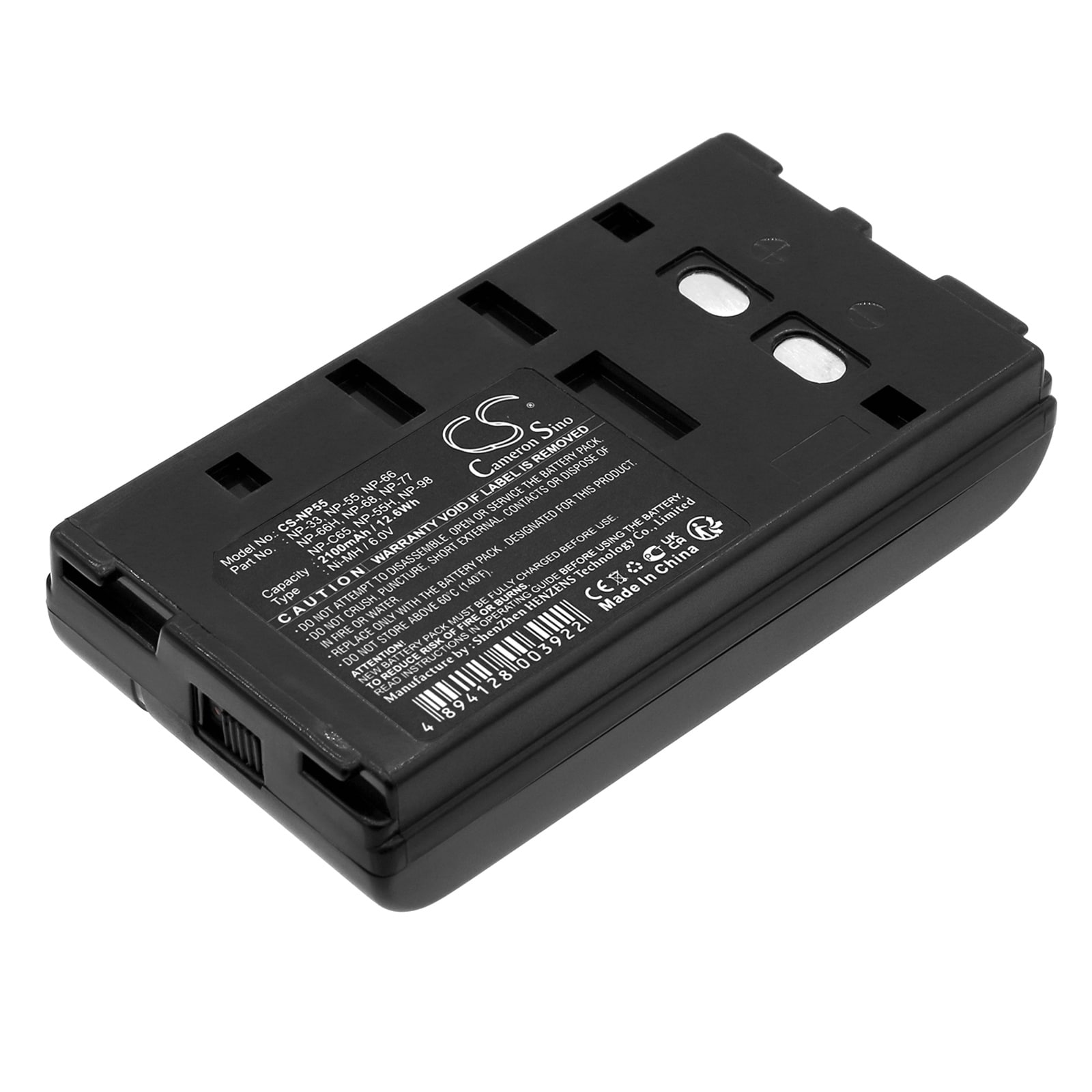 Batteri til kamera for ITT NP-552, NP-554, V8-130 m.fl.