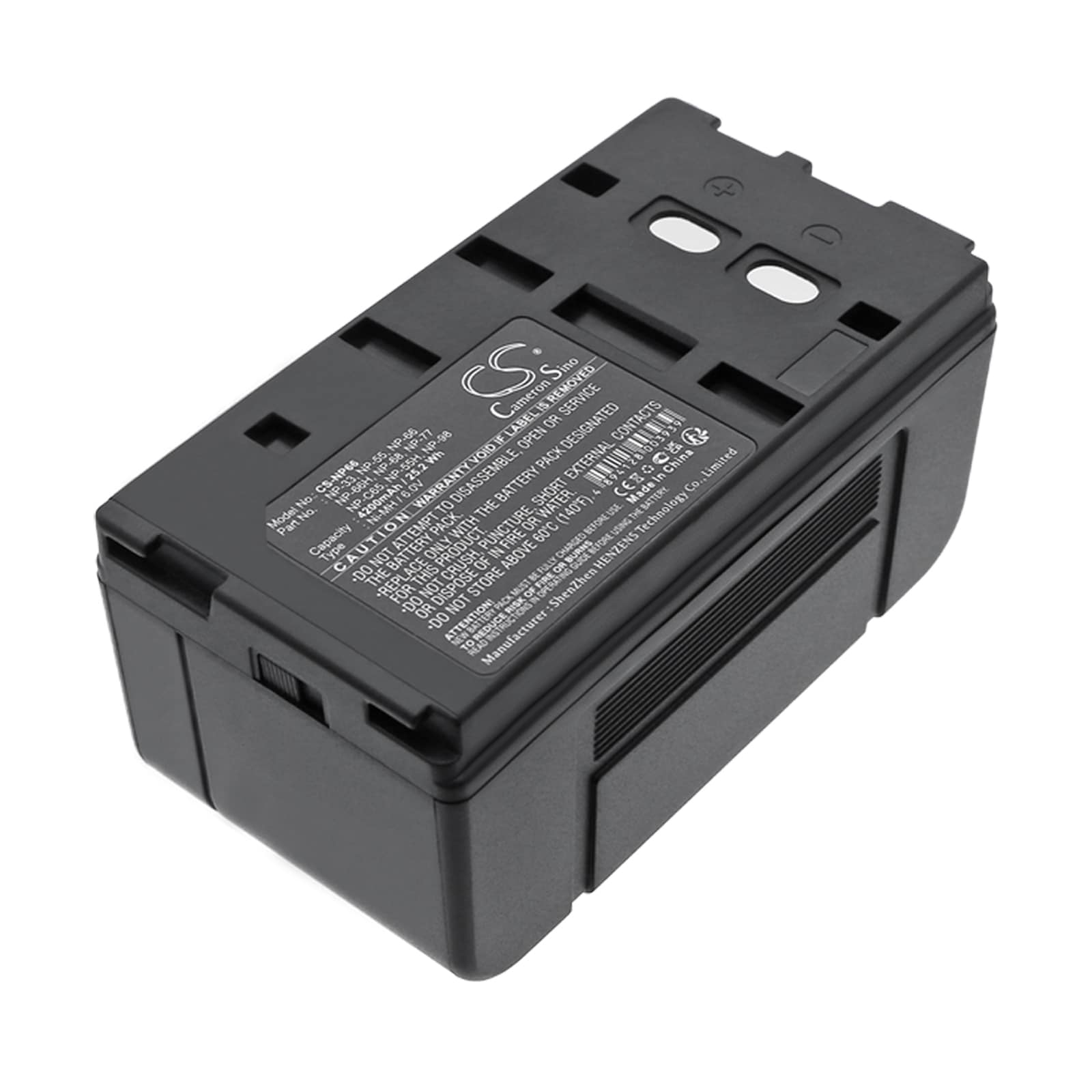 Batteri til kamera for ITT NP-552, NP-554, V8-130 m.fl.