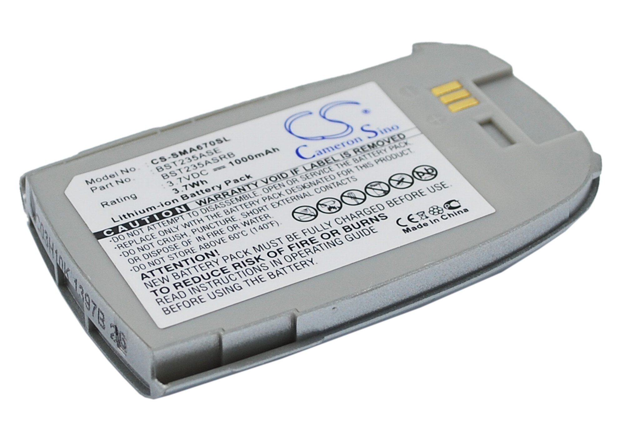 Batteri til mobiltelefon, smarttelefon for Samsung SCH-A670, SCH-A670U, SCH-A671 m.fl.