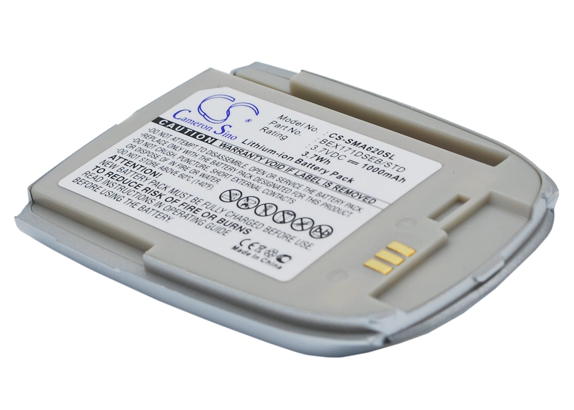 Batteri til mobiltelefon, smarttelefon for Samsung SPH-A620, VAG-1000