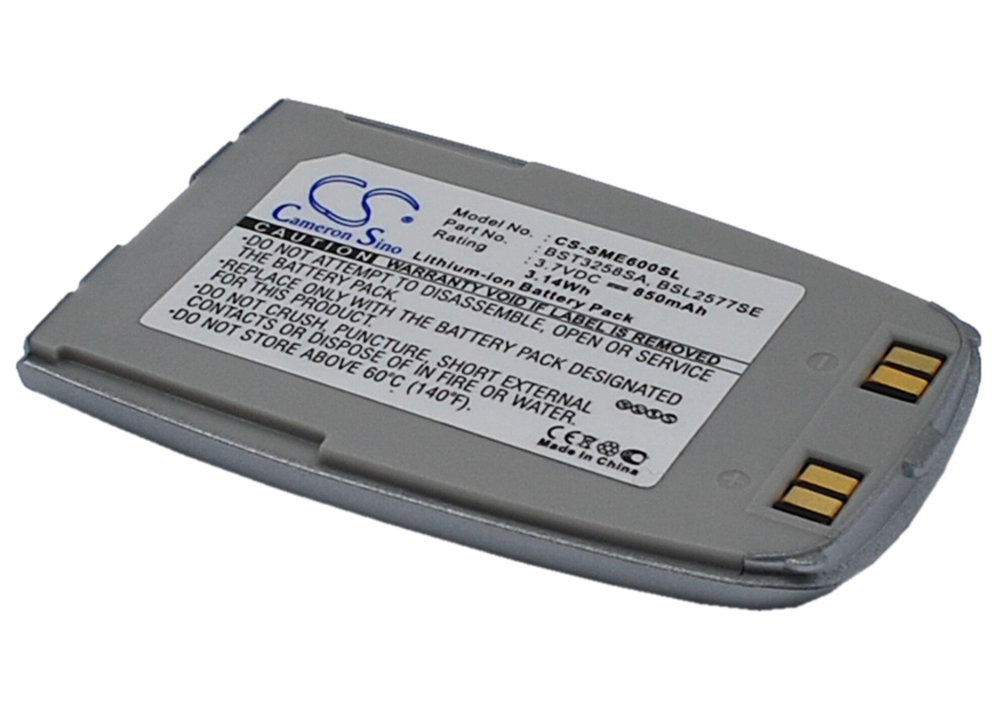 Batteri til mobiltelefon, smarttelefon for Samsung SGH-E600, SGH-E608