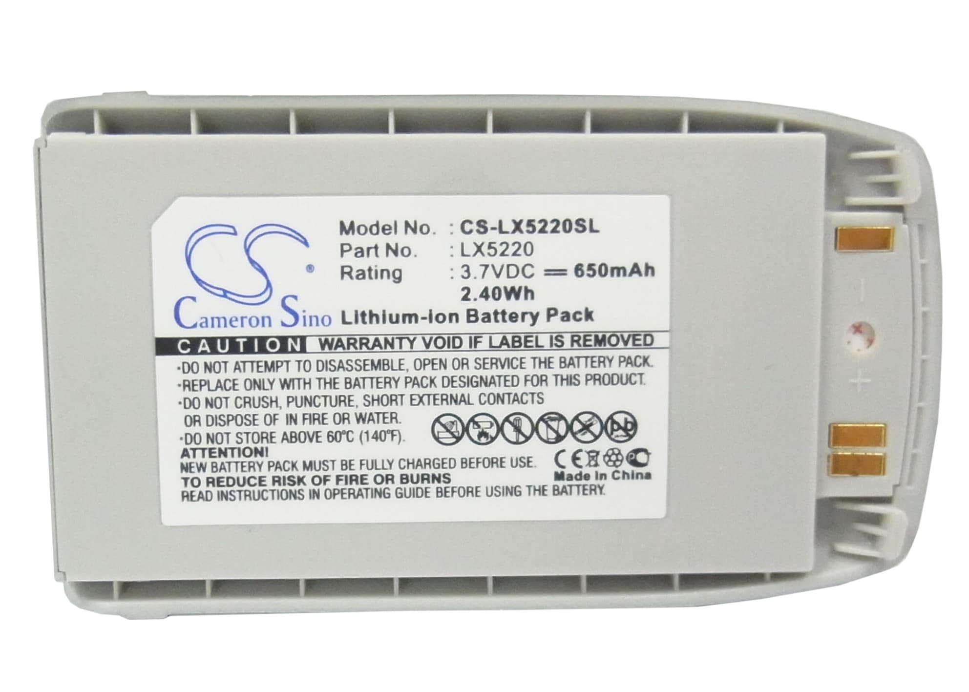 Batteri til mobiltelefon, smarttelefon for LG 5220, 5220c