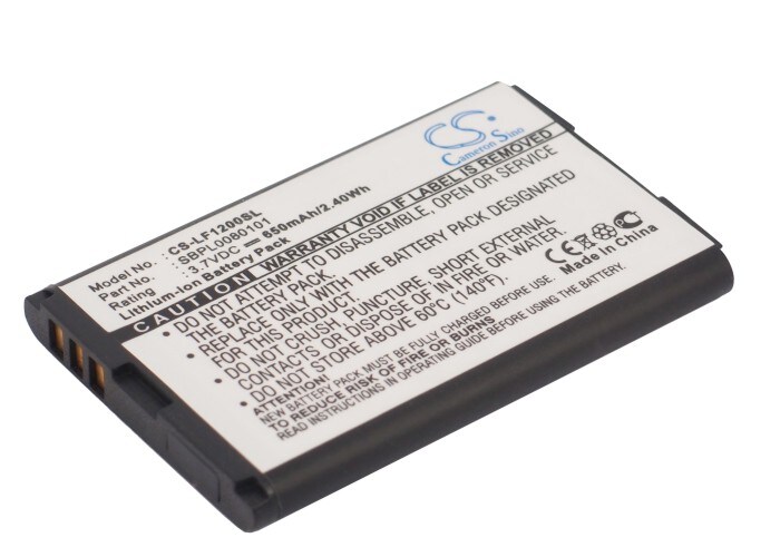 Batteri til mobiltelefon, smarttelefon for LG L3100, F9100, F1200 m.fl.