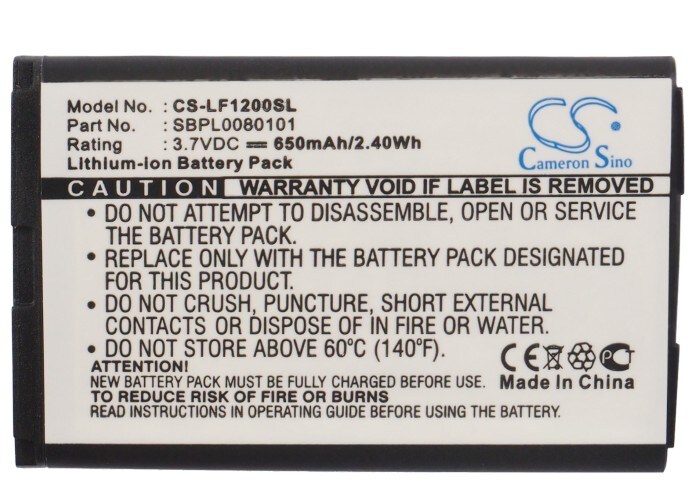 Batteri til mobiltelefon, smarttelefon for LG L3100, F9100, F1200 m.fl.