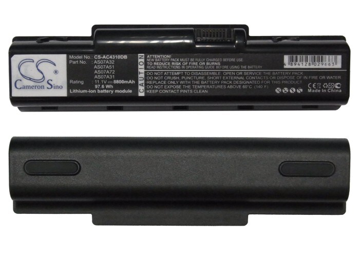 Batteri til bærbar PC, Notatbok for eMachines D525, D725