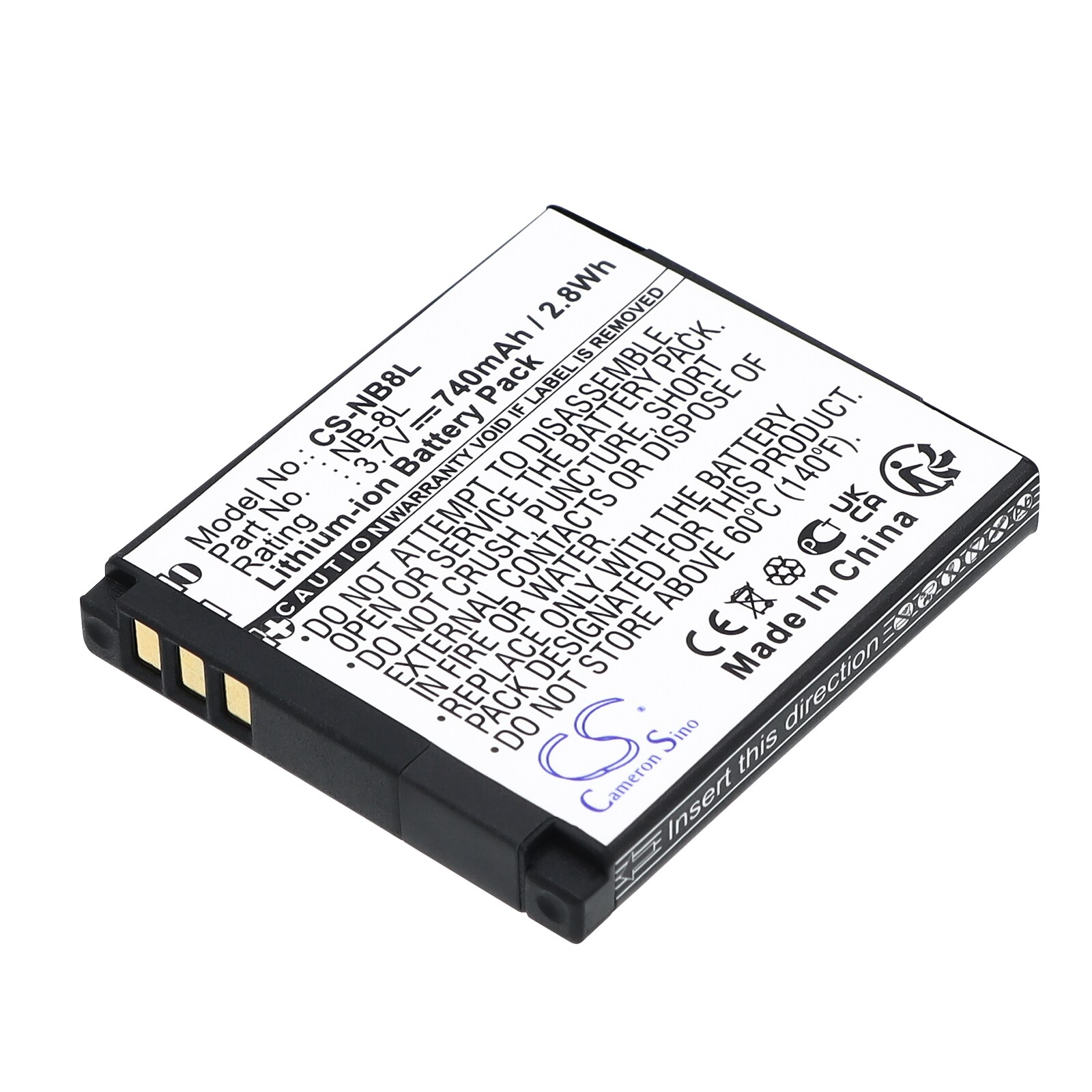 Batteri til kamera for Canon PowerShot A3000, PowerShot A3000 IS, PowerShot A3100 m.fl.