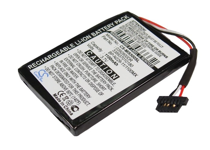 Batteri til GP-enhet og navigasjonssystem for Mitac Mio Moov S500, Mio Moov S556
