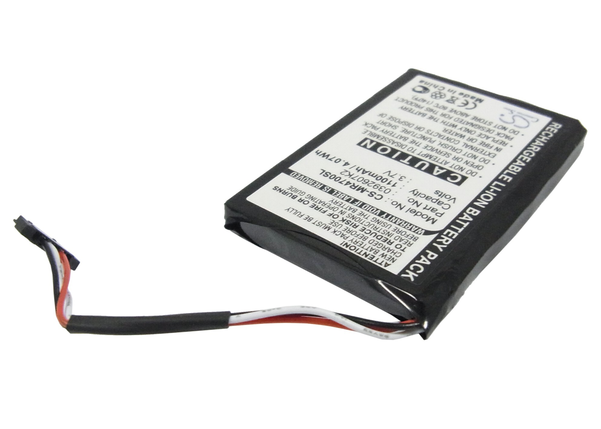 Batteri til GPS, navigasjonssystem for Magellan Maestro 4700, MA4700SGXUC
