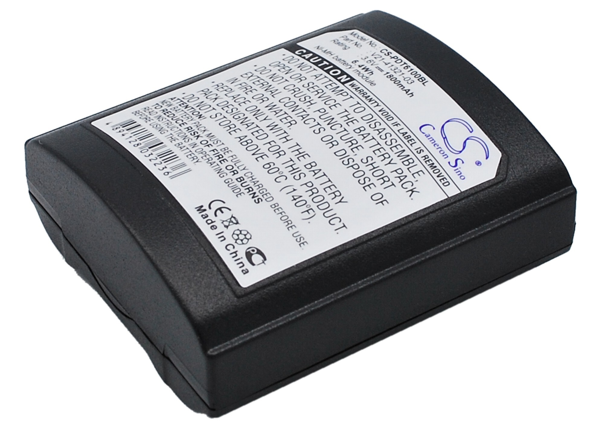 Batteri til strekkodeleser for Symbol PDT6100, PDT6140, PDT6142 m.fl.