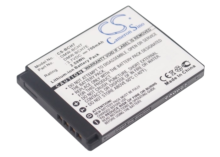Batteri til kamera for Panasonic Lumix DMC-FP1, Lumix DMC-FP1A, Lumix DMC-FP1D m.fl.
