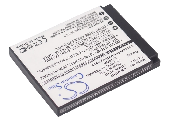 Batteri til kamera for Panasonic Lumix DMC-FP1, Lumix DMC-FP1A, Lumix DMC-FP1D m.fl.