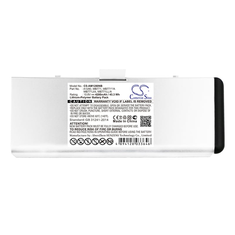 Batteri til bærbar PC, til Apple MacBook 13" A1278, MacBook 13" MB466*/A m.fl.