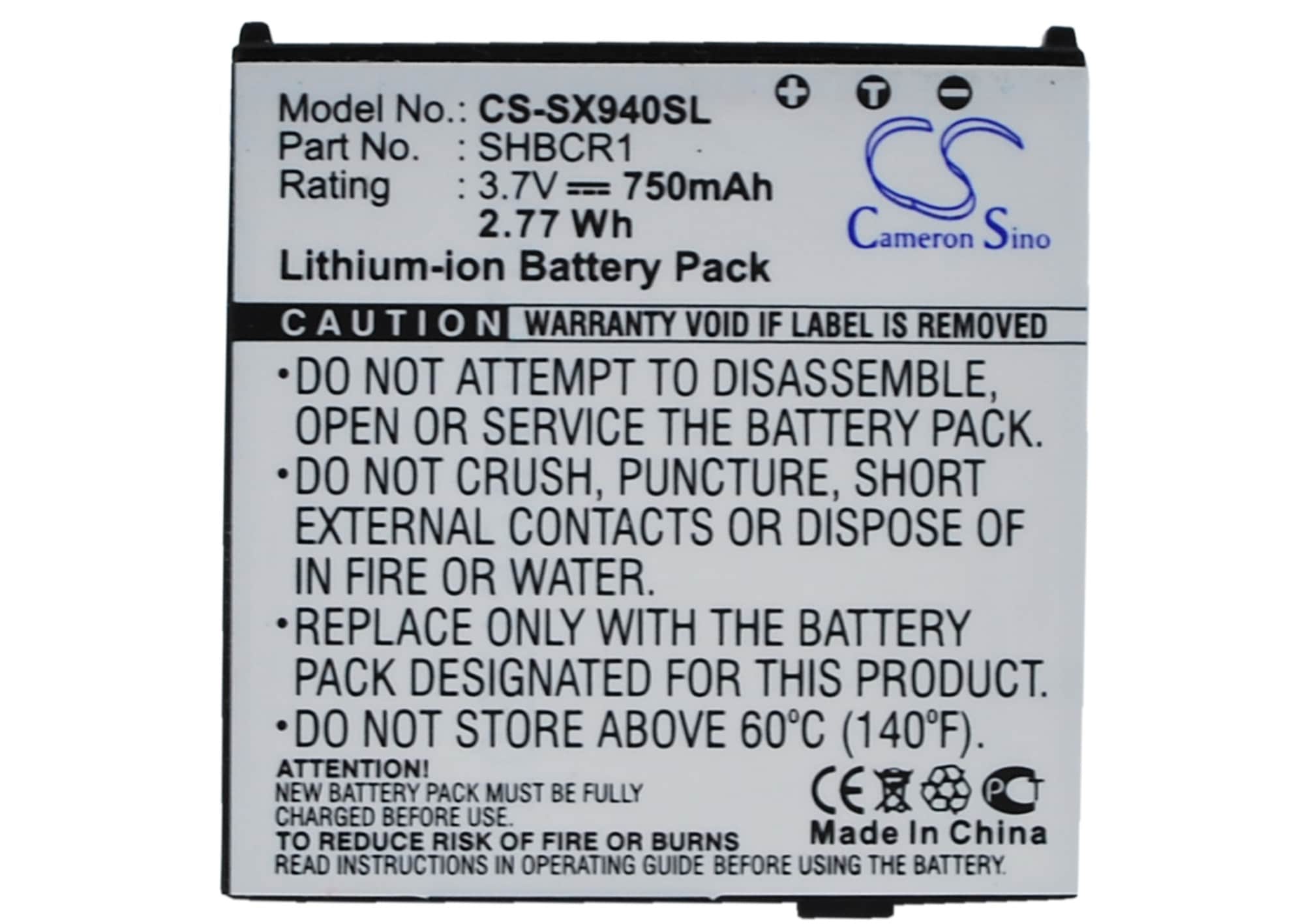 Batteri til mobiltelefon, smarttelefon for SoftBank 940SH, DM005SH, 942SH m.fl.