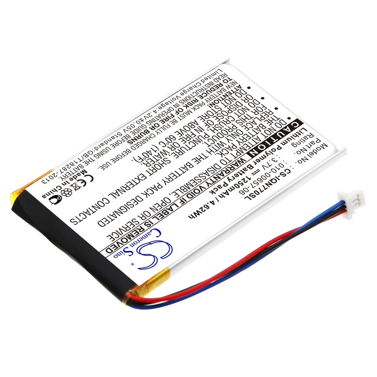 Batteri til GPS, navigasjonssystem for Garmin Nuvi 770, Nuvi 770T