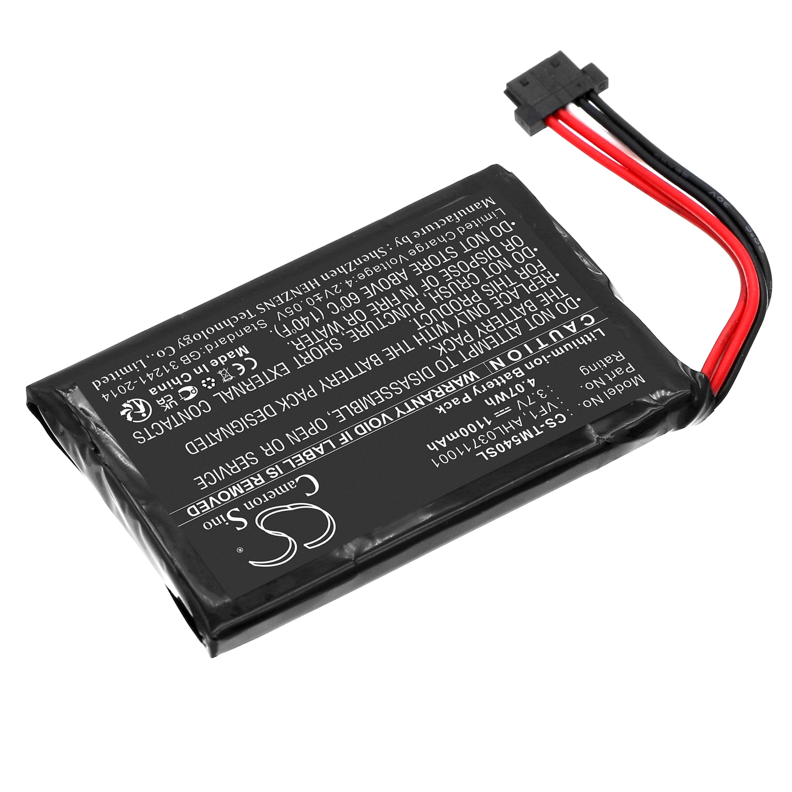 Batteri til GPS, navigasjonssystem for TomTom Go 540, Go 540 Live, 4CF5.002.00