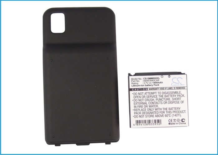 Batteri til mobiltelefon, smarttelefon for Samsung Instinct M800, SPH-M800, M800