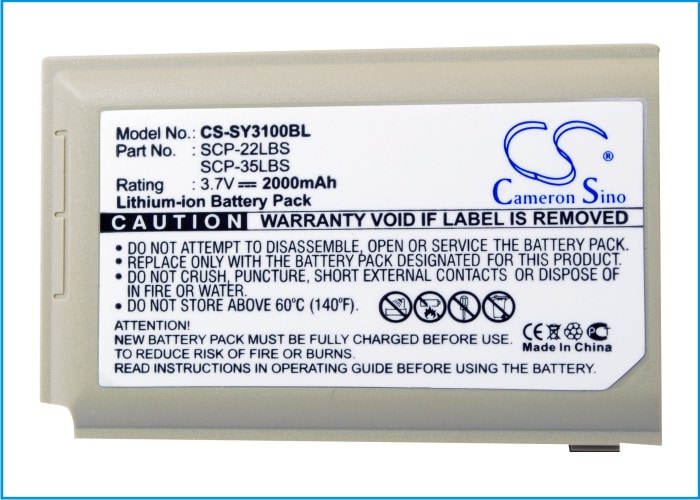 Batteri til mobiltelefon, smarttelefon for Sanyo SCP-3100
