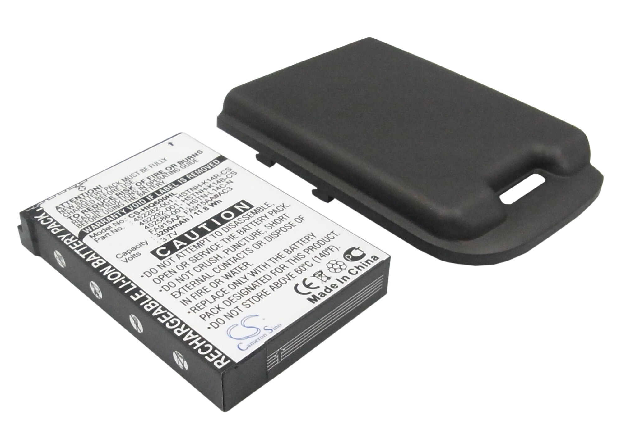 Batteri til mobiltelefon, smarttelefon for HP iPAQ 600, iPAQ 610, iPAQ 610c m.fl.