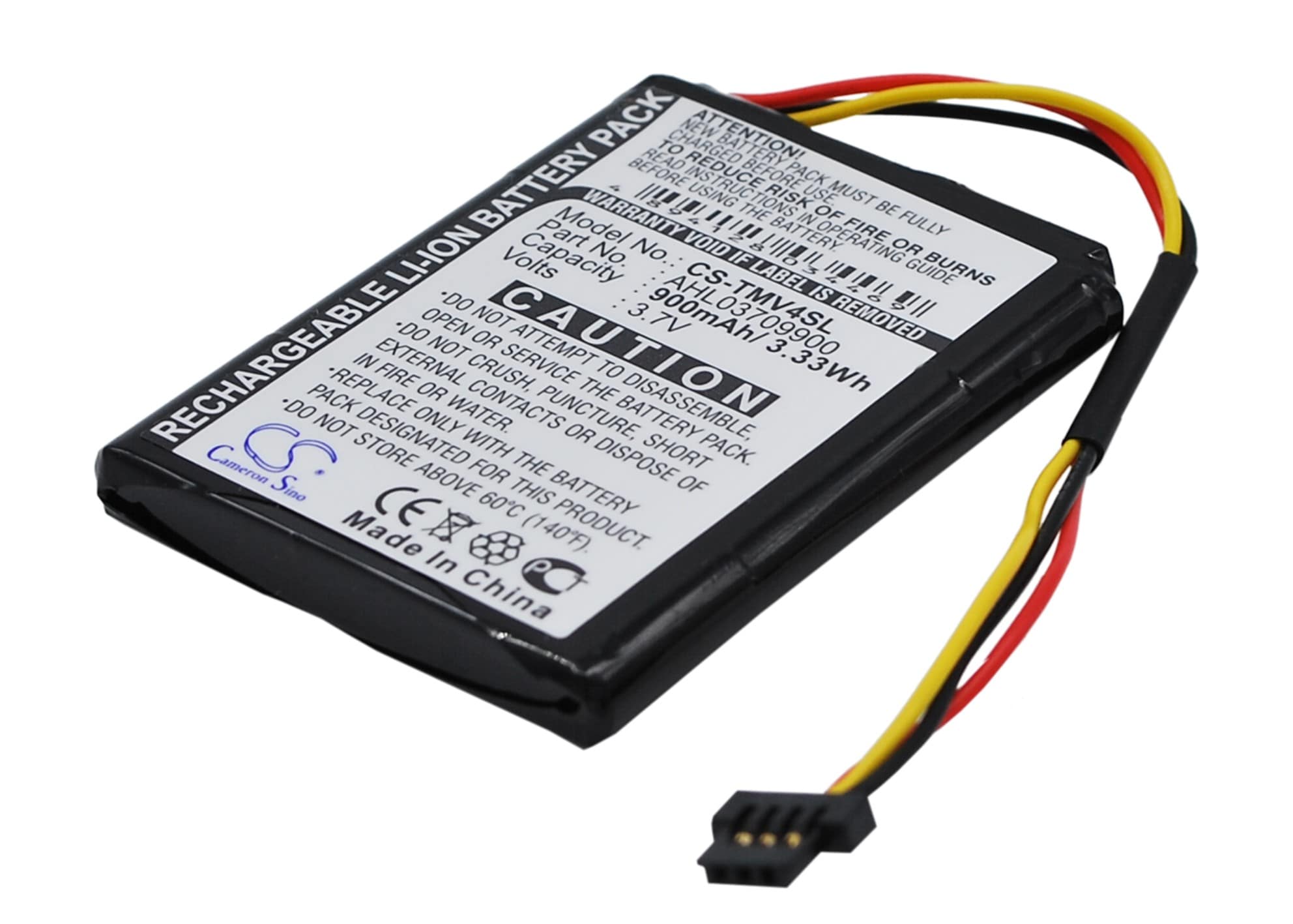 Batteri til GPS, navigasjonssystem for TomTom One V4, One V4 Traffic, One V4 Classic m.fl.