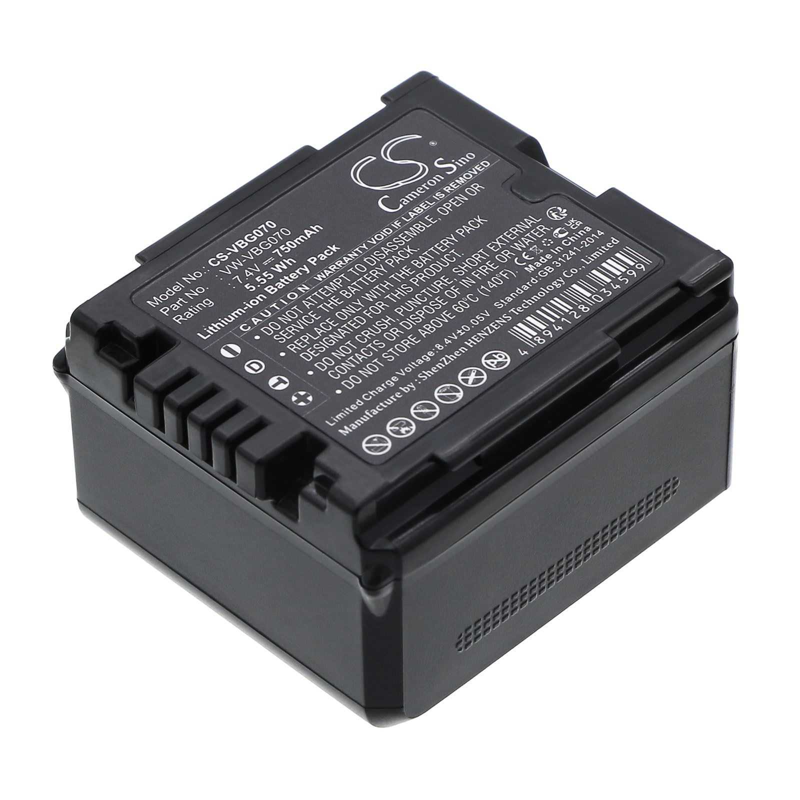 Batteri til kamera for Panasonic HDC-SD9, HDC-HS9, HDC-SD5 m.fl.
