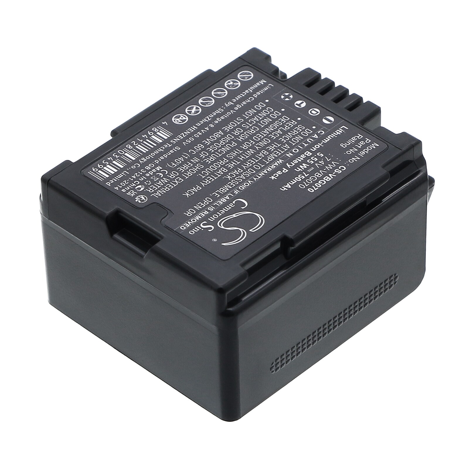 Batteri til kamera for Panasonic HDC-SD9, HDC-HS9, HDC-SD5 m.fl.