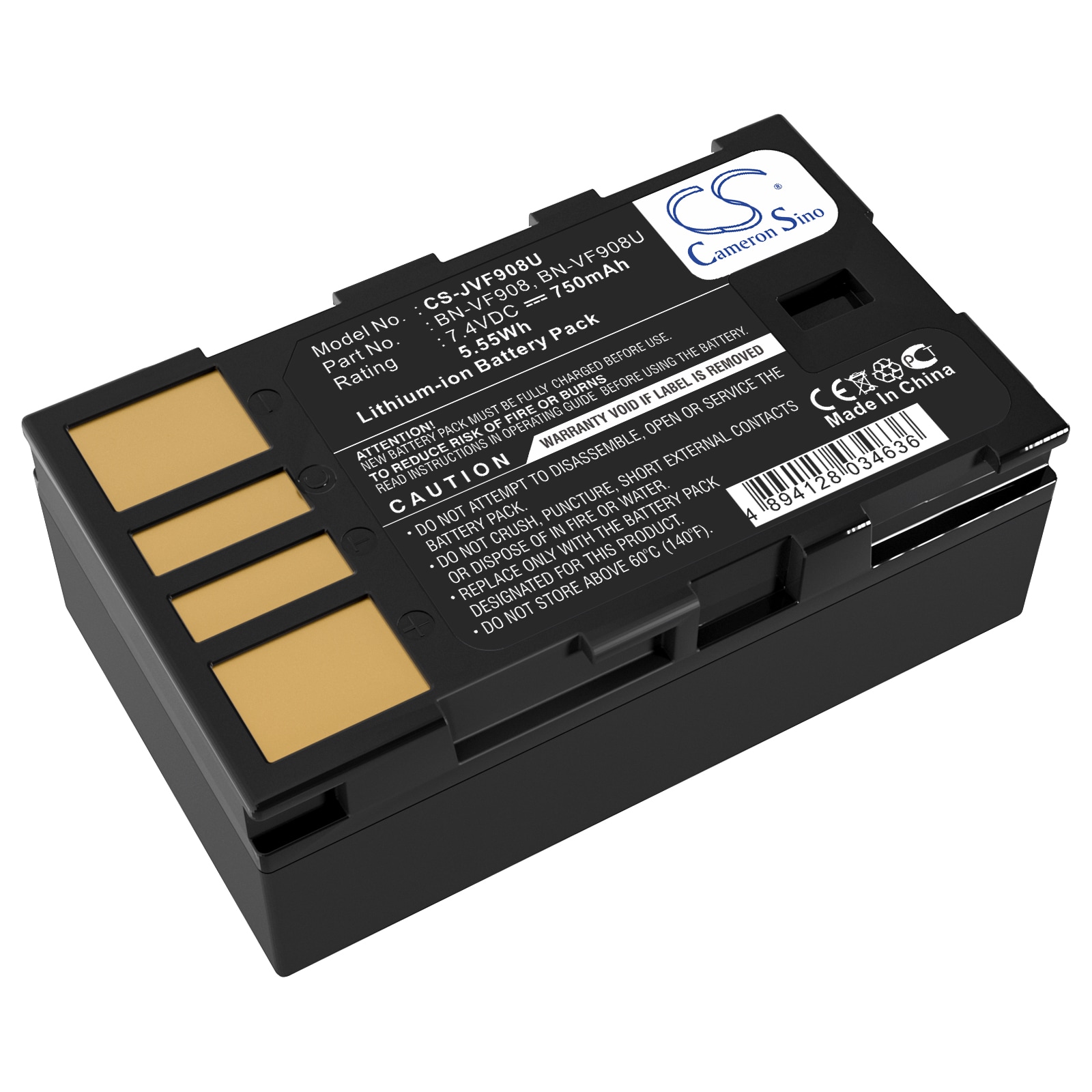 Batteri til kamera for JVC GZ-X900, GZ-X900U, GZ-X900EK
