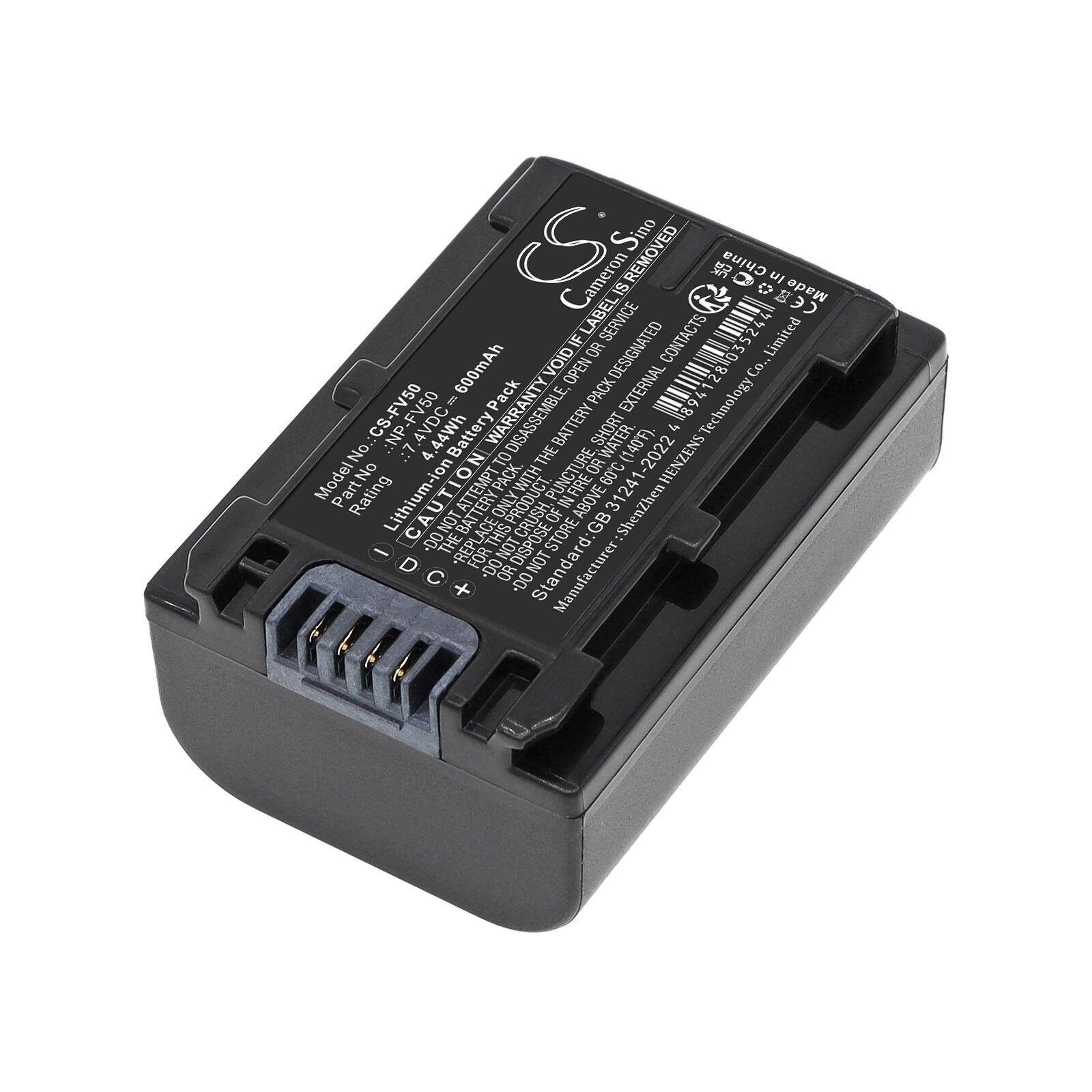 Batteri til kamera for Sony HDR-TG1, HDR-TG3E, HDR-TG5 m.fl.