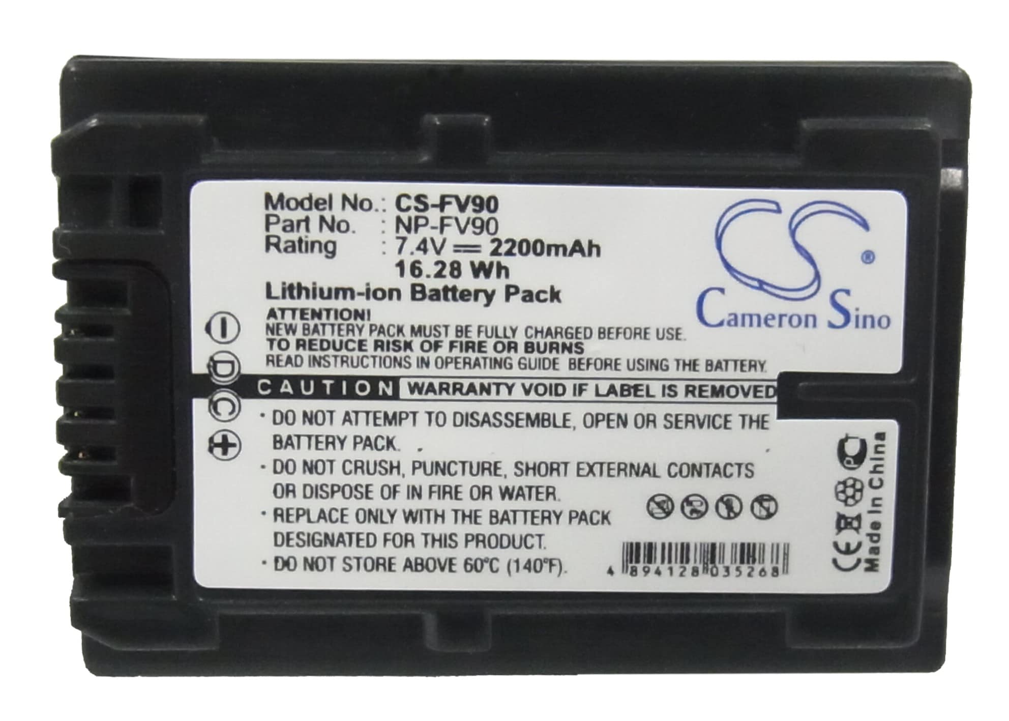 Batteri til kamera for Sony HDR-TG1, HDR-TG3E, HDR-TG5 m.fl.