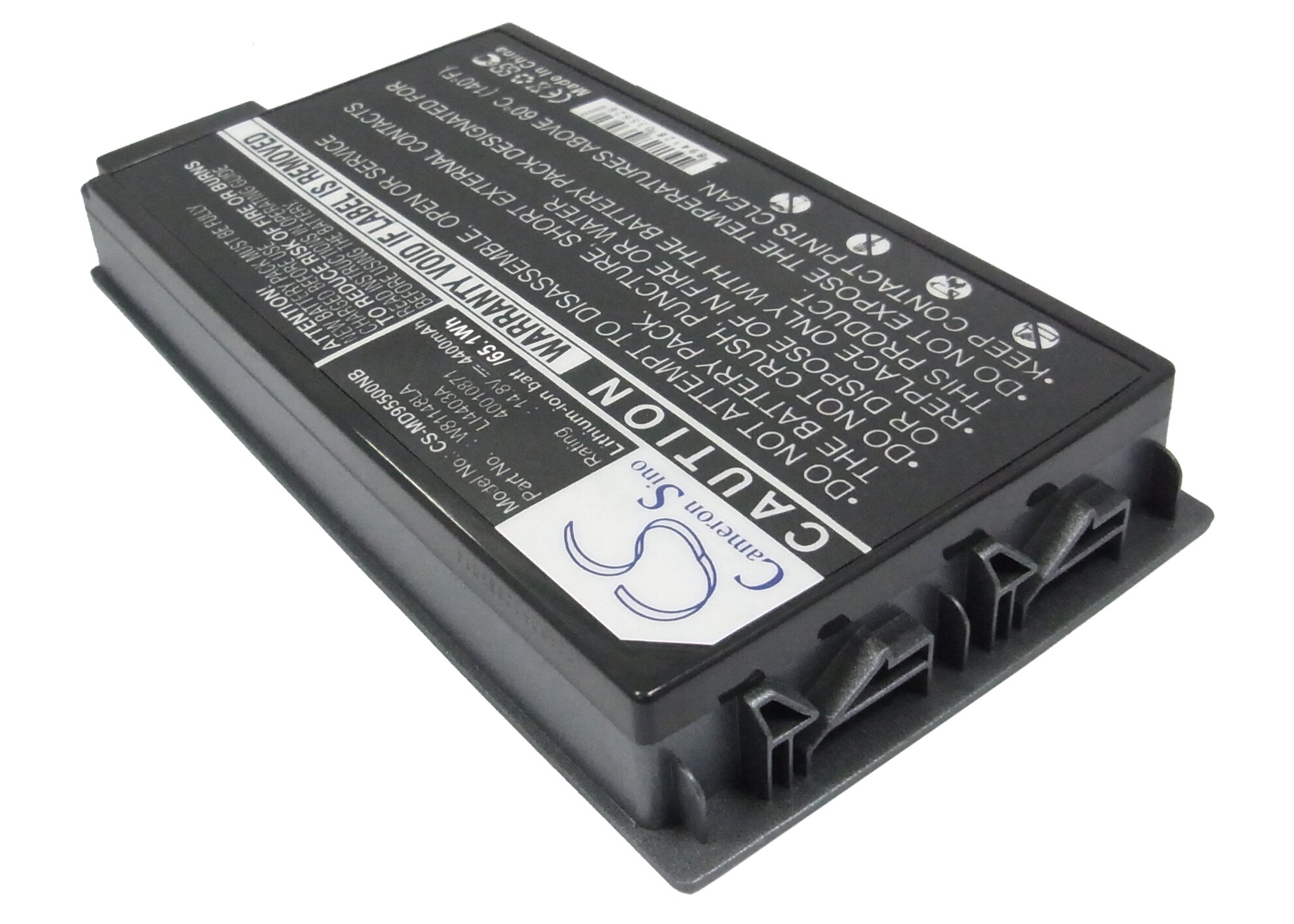 Batteri til bærbar PC, bærbar PC for Medion MD95500, MD95292, RAM2010 m.fl.
