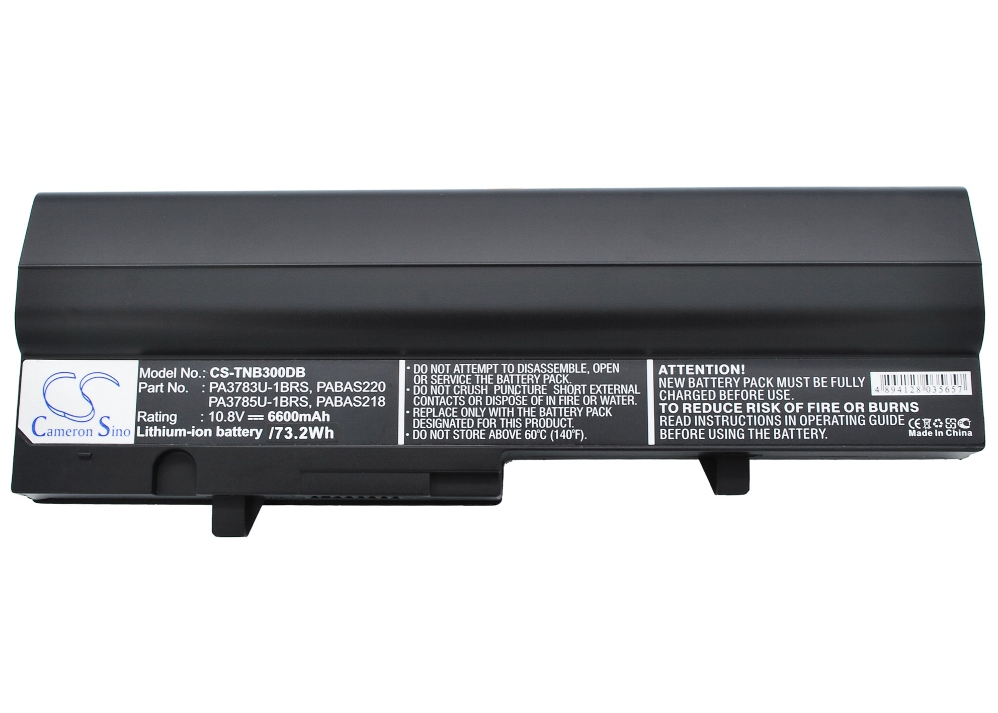 Batteri til bærbar PC, til Toshiba Satellite NB300, Satellite N302 m.fl.