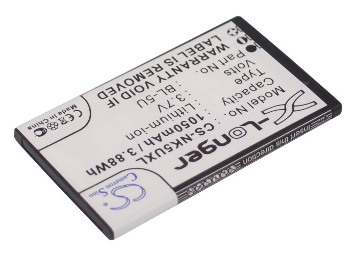 Batteri til mobiltelefon, smarttelefon for Nokia 8800E, 8900E, 8900i