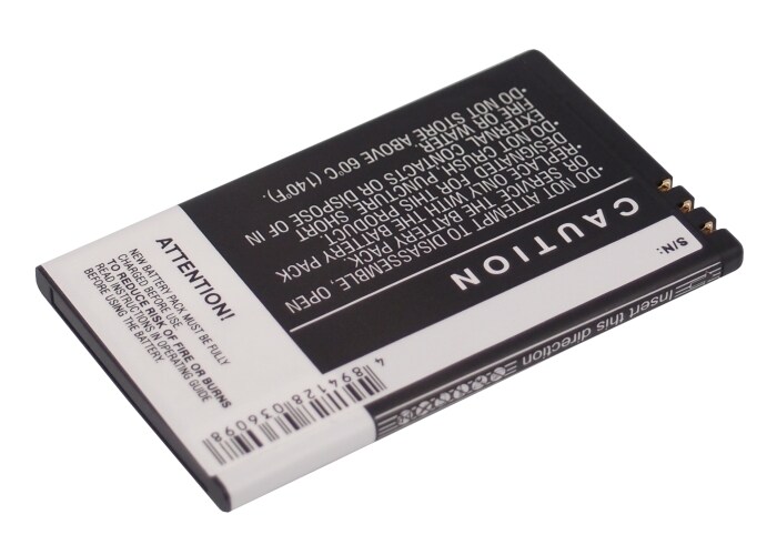 Batteri til mobiltelefon, smarttelefon for Nokia 8800E, 8900E, 8900i